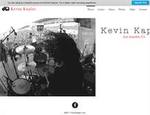 Tablet Screenshot of kevinkapler.com